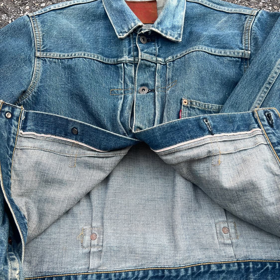 (40)  LEVIS 리바이스 1세대 빅 E 데님 자켓 90s 상품이미지7