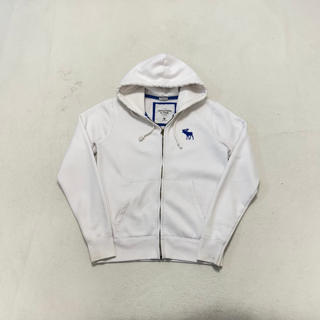 Abercrombie White Hoodie Zip-up 상품이미지4