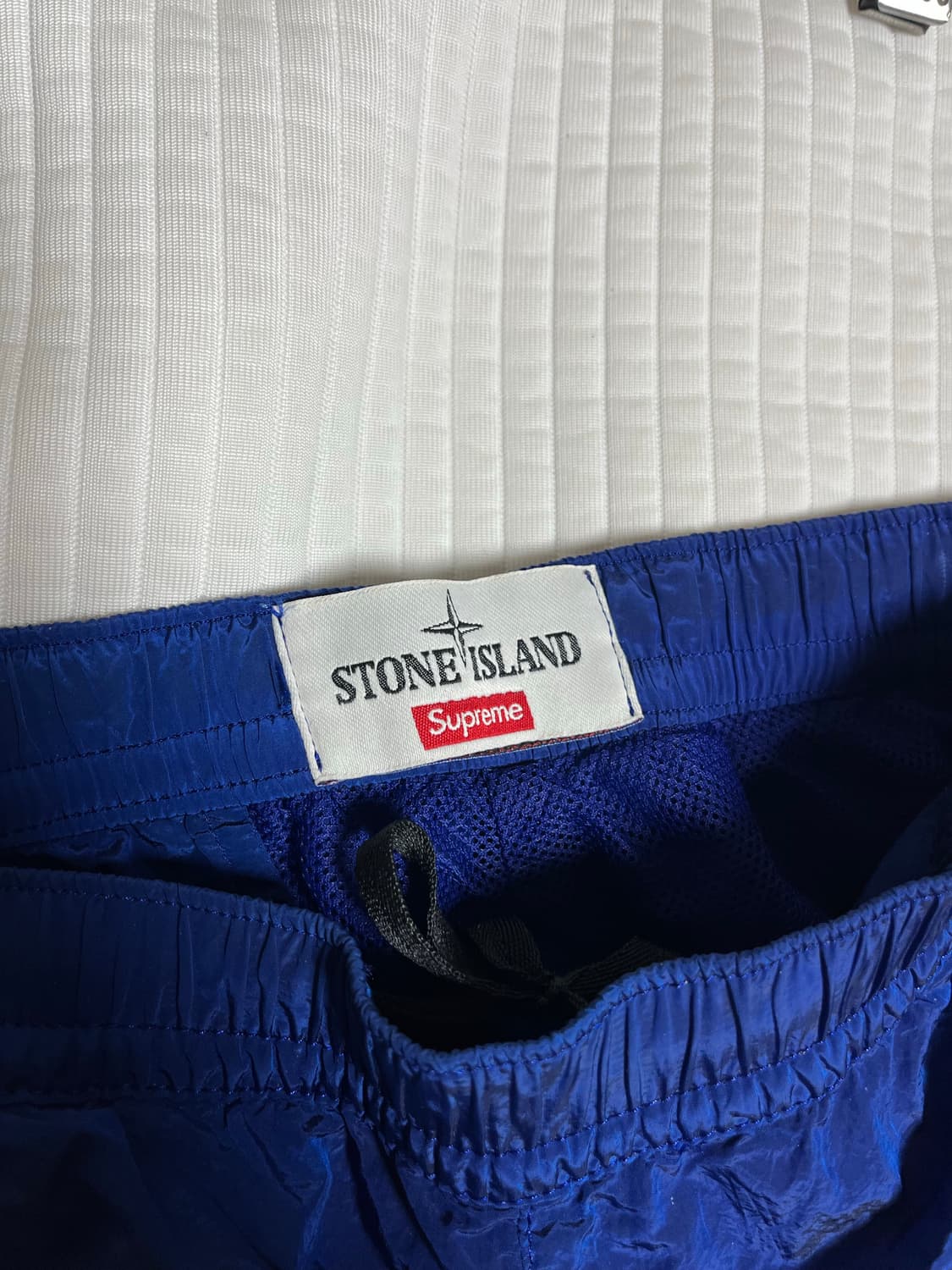 [S] 슈프림 스톤아일랜드 16ss 나일론메탈 트랙팬츠 블루 슈스톤 상품이미지3