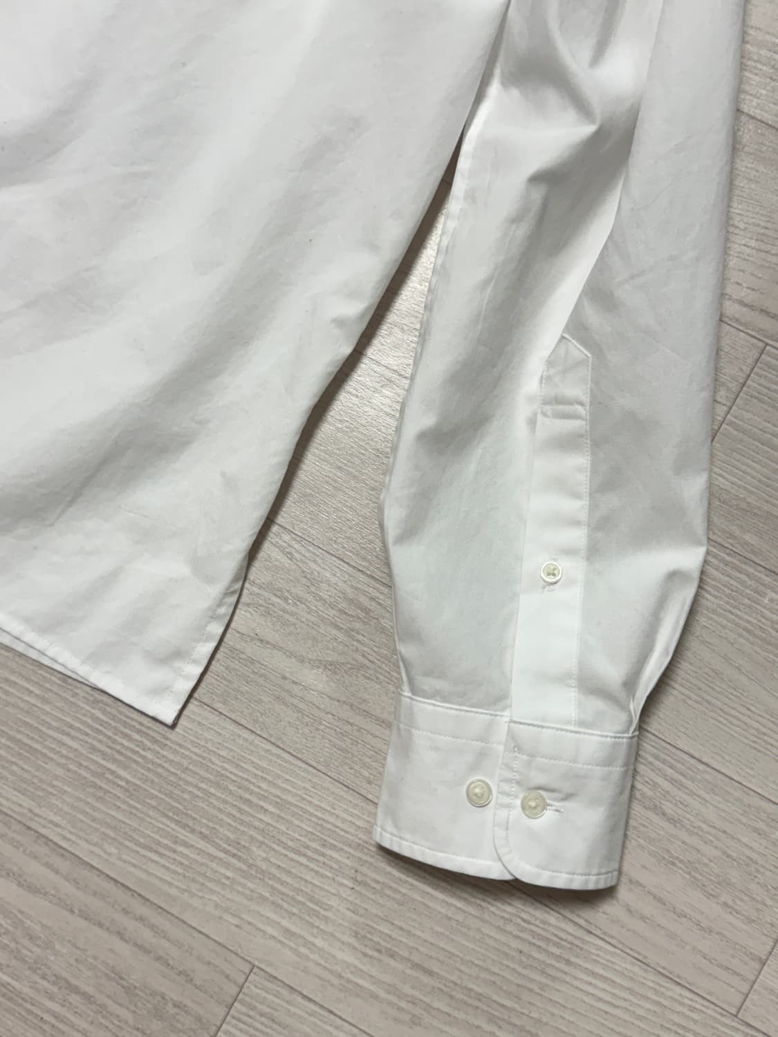 유니클로C 브로드클로스 오버사이즈셔츠 화이트 M 상품이미지7