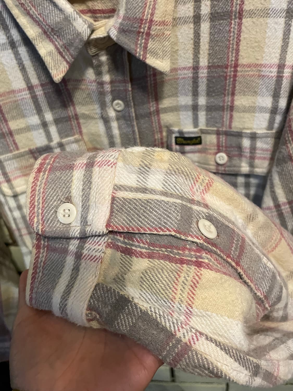 Vintage Wrangler Flannel Shirt 상품이미지6