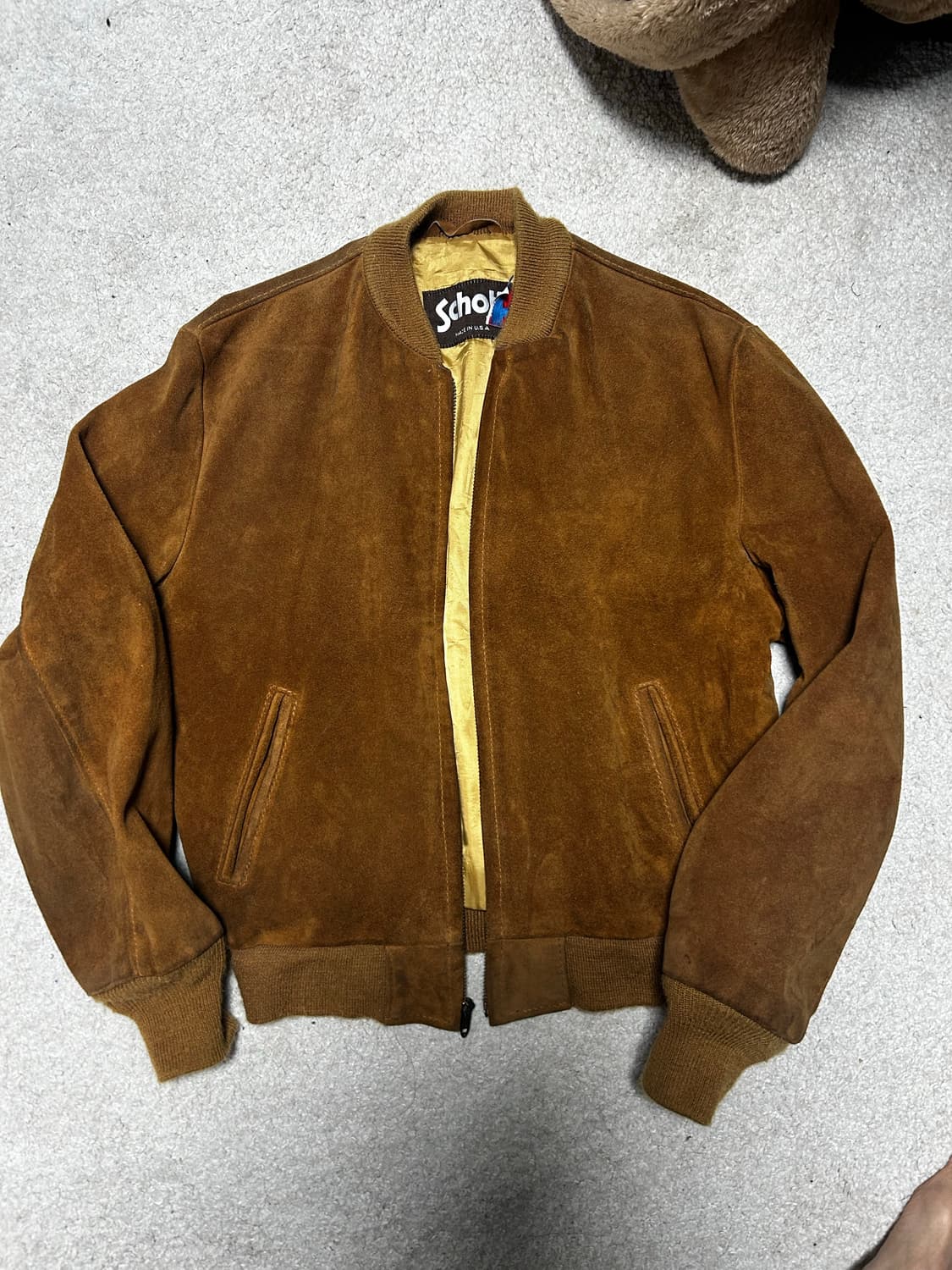 쇼트schott 스웨이드 자켓40,42 상품이미지1