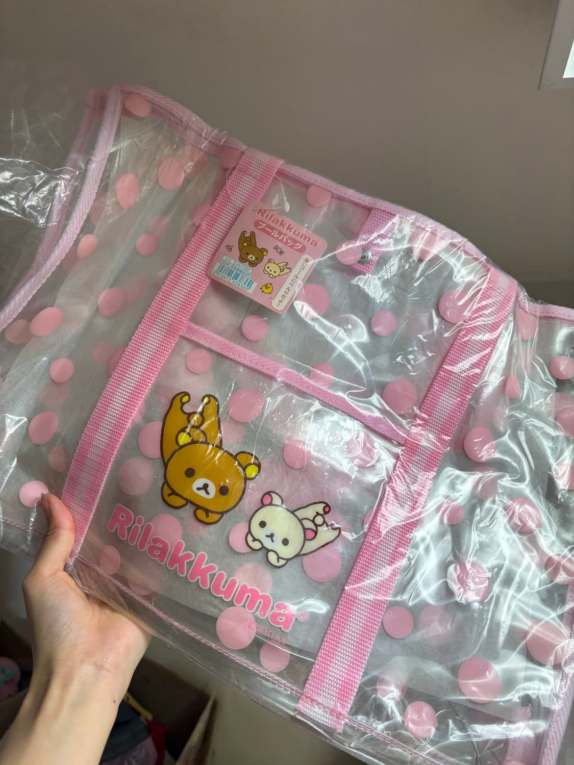 고전 리락쿠마 코리락쿠마 비치백 투명백 산엑스 가방 상품이미지1