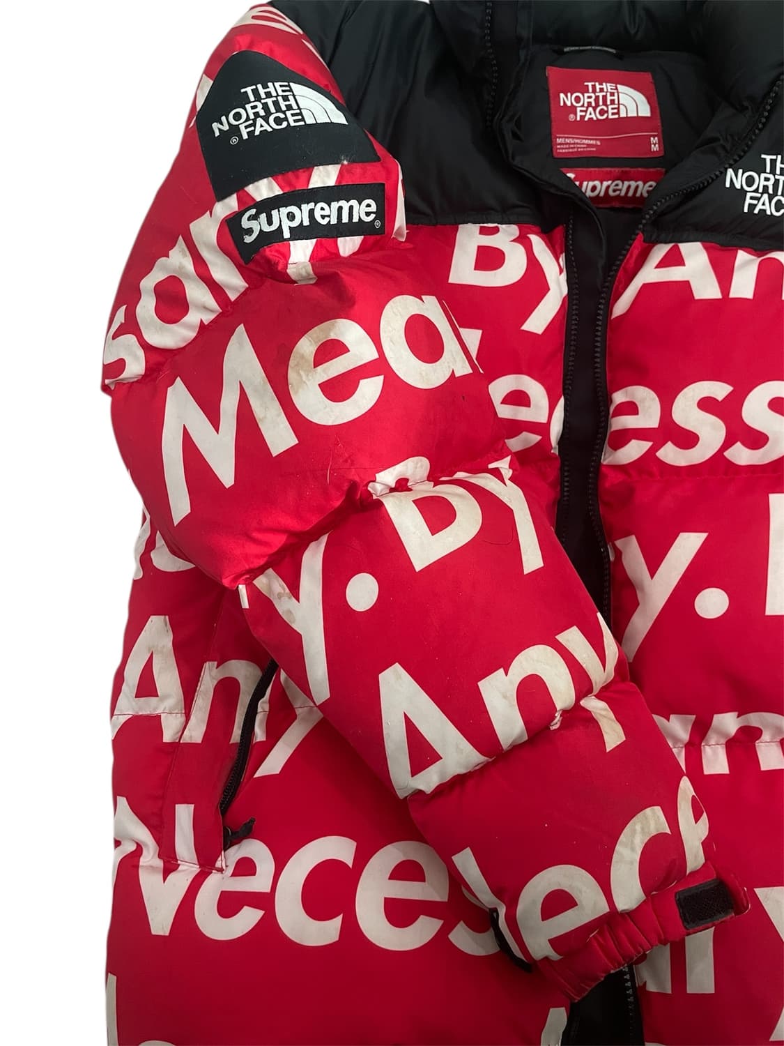 슈프림 노스페이스 15fw 레터링 눕시 레드 상품이미지6