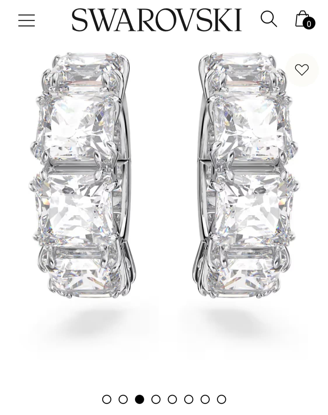 새제품)스와로브스키 매트릭스 클립형(이어커프)귀걸이 정품 상품이미지2