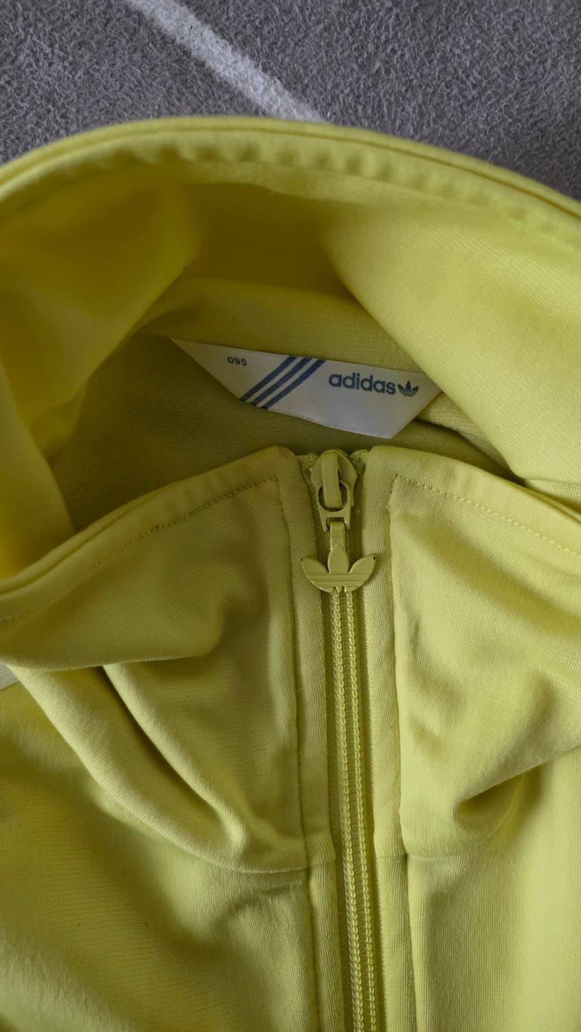 S 아디다스 빅로고 삼선 트레이닝 져지 레몬형광 형광노랑 자켓 상품이미지3