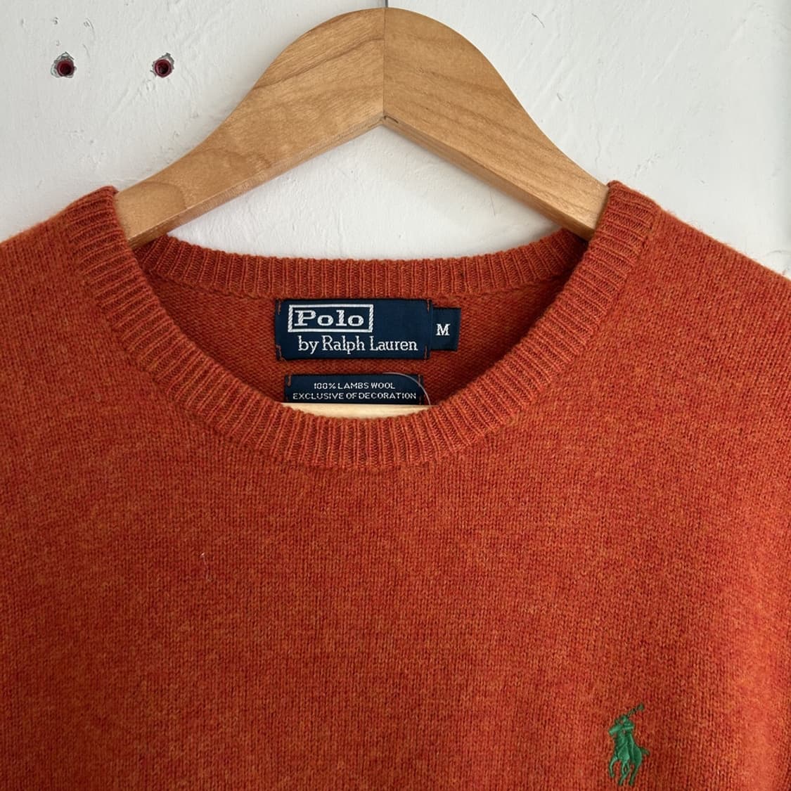 15470 - 폴로 랄프로렌 오렌지 울 니트 (램스 울 100%) 상품이미지3