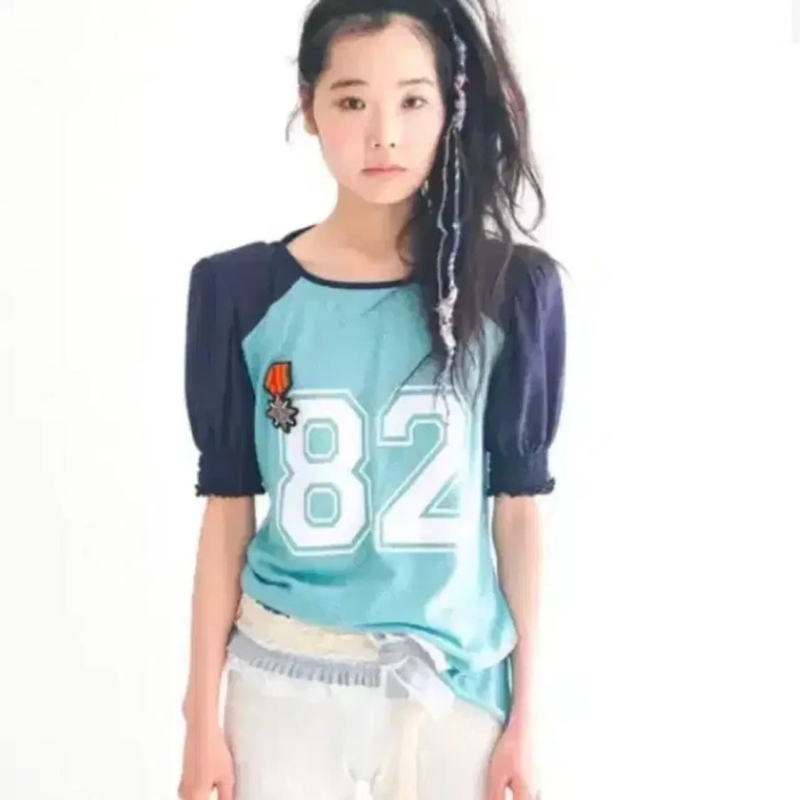 샵페어리 pad shoulder raglan halftop 상품이미지1