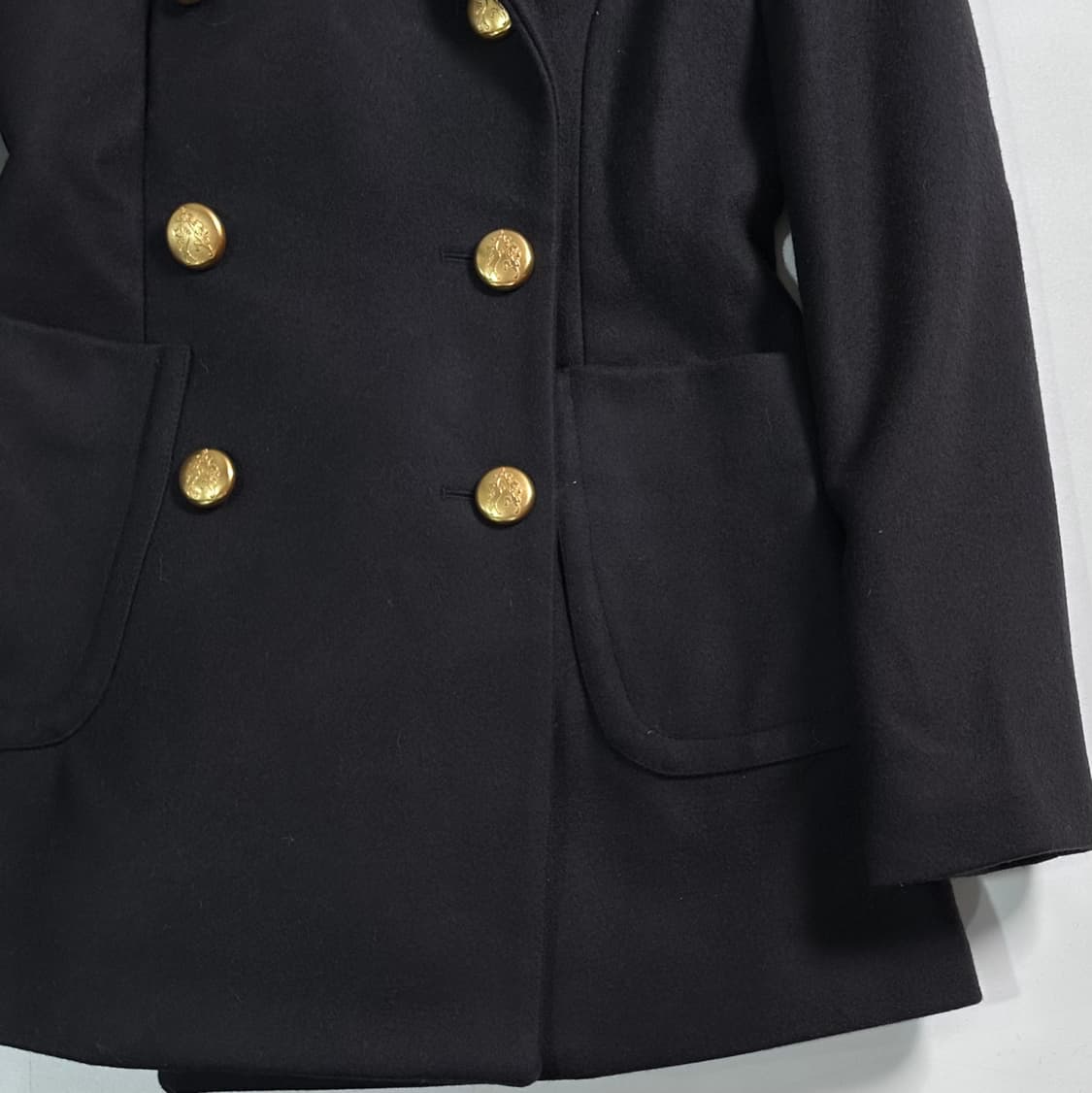 비비안웨스트우드 다크네이비 금장 하프코트 상품이미지4