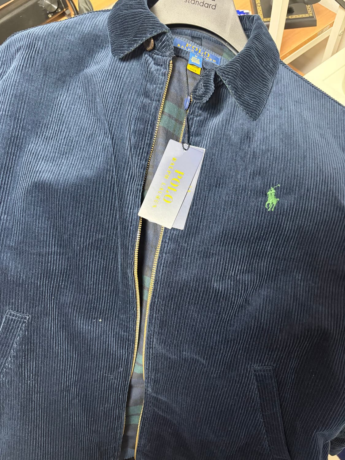 (새상품) 폴로 윈튼 코듀로이 블루종 자켓 네이비 M 상품이미지2
