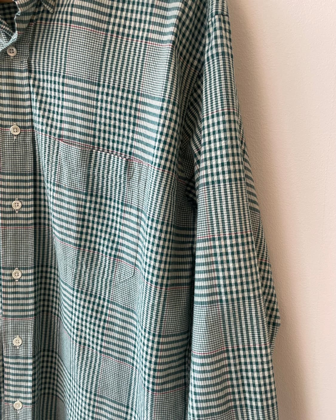 90’s L.L. Bean shirt (seersucker madras) 상품이미지4
