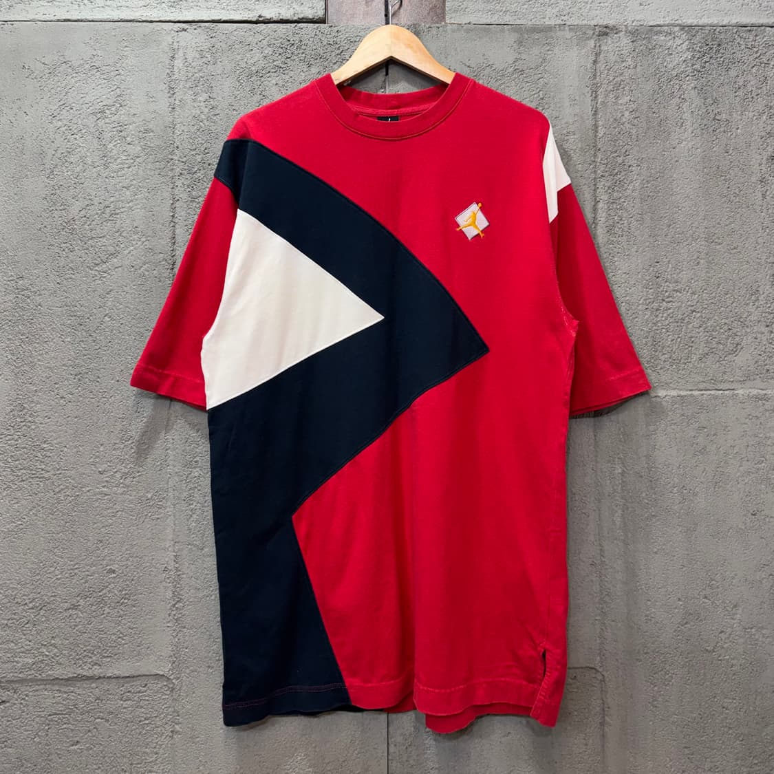 90s 나이키 조던 컬러블록 티셔츠 (XL)   상품이미지2