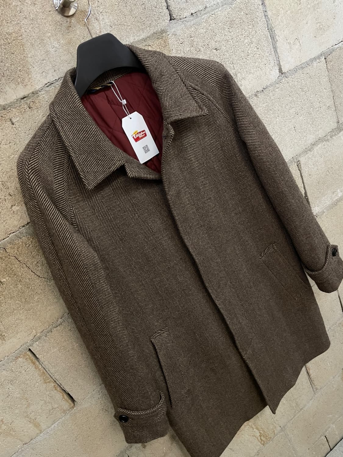 브룩스 브라더스 안젤리코 해링본 발마칸 코트 상품이미지3