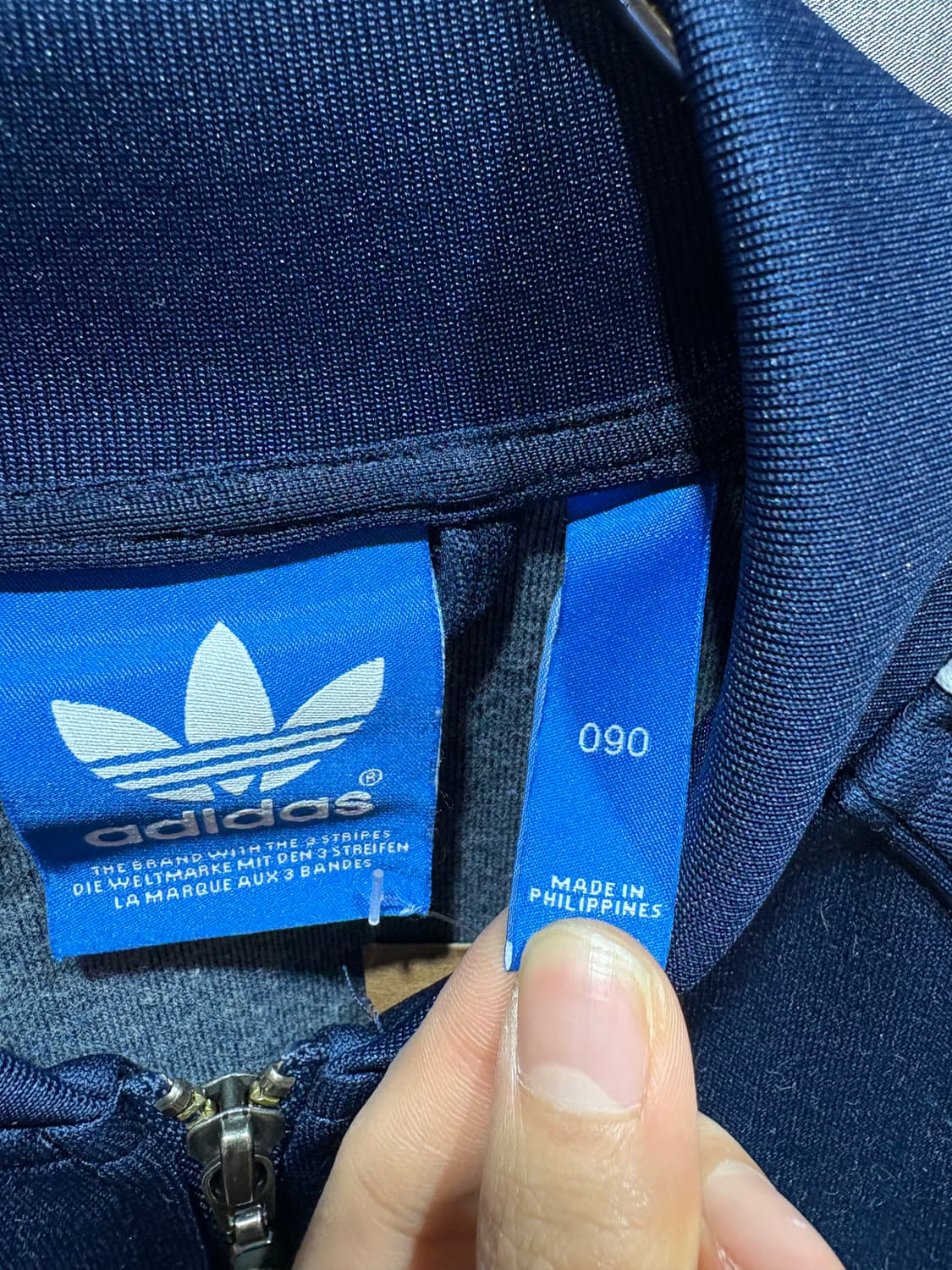 S 아디다스 파이어버드 우먼스 빅로고 네이비 트랙탑 상품이미지5