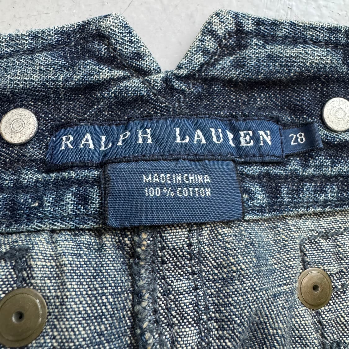 폴로 데님 플리츠 미디 스커트 상품이미지5