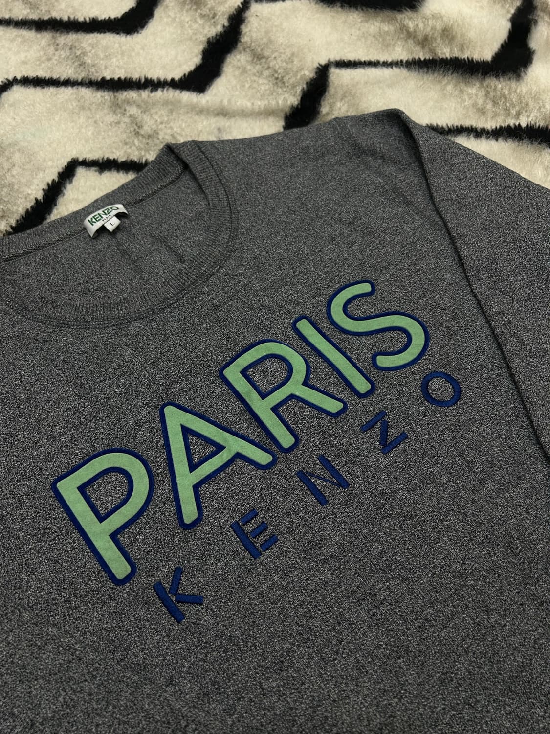 [L]Kenzo 겐조 paris 맨투맨/그레이/기모 상품이미지1