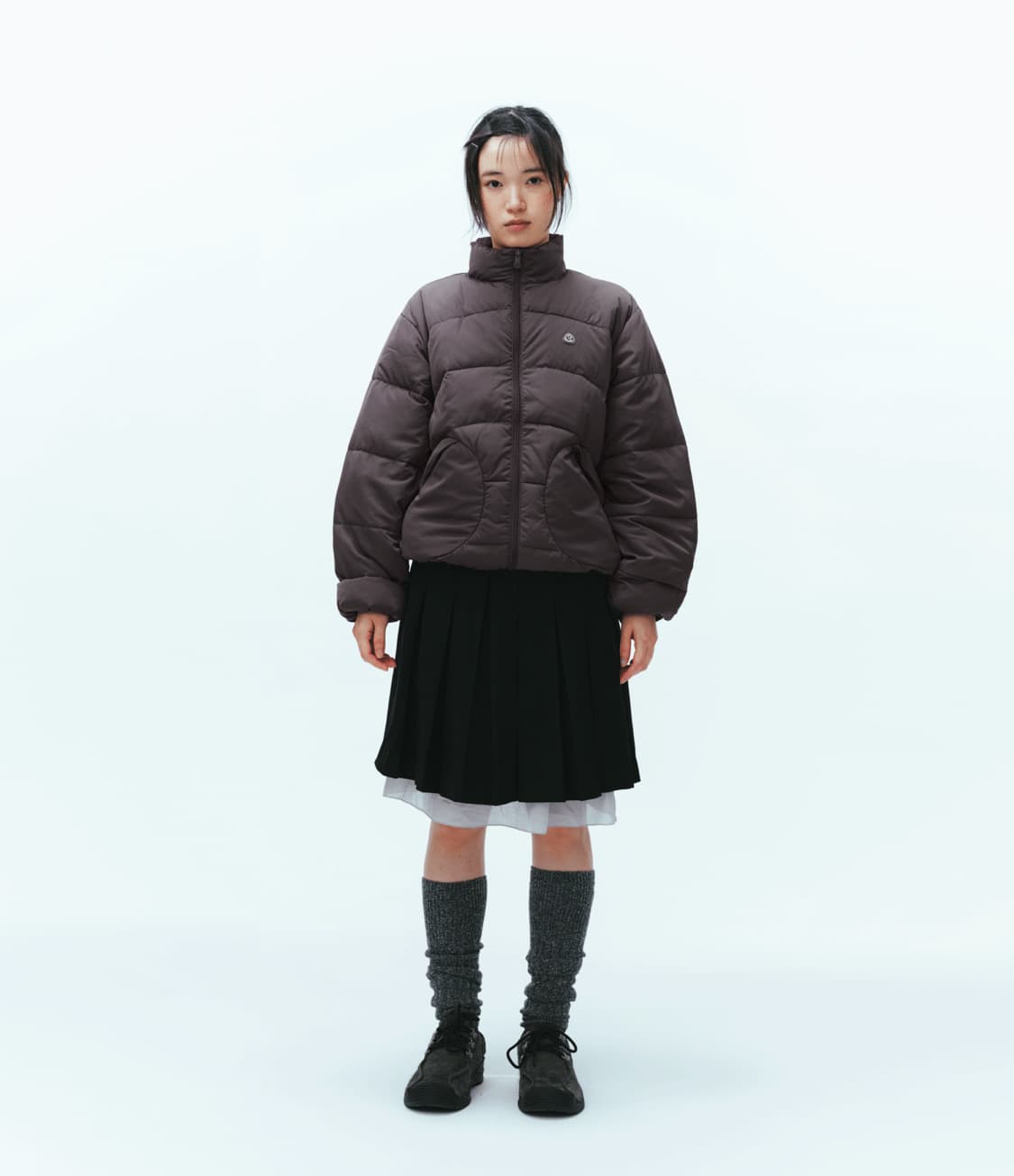 00 PADDED JACKET DARK BROWN 상품이미지2