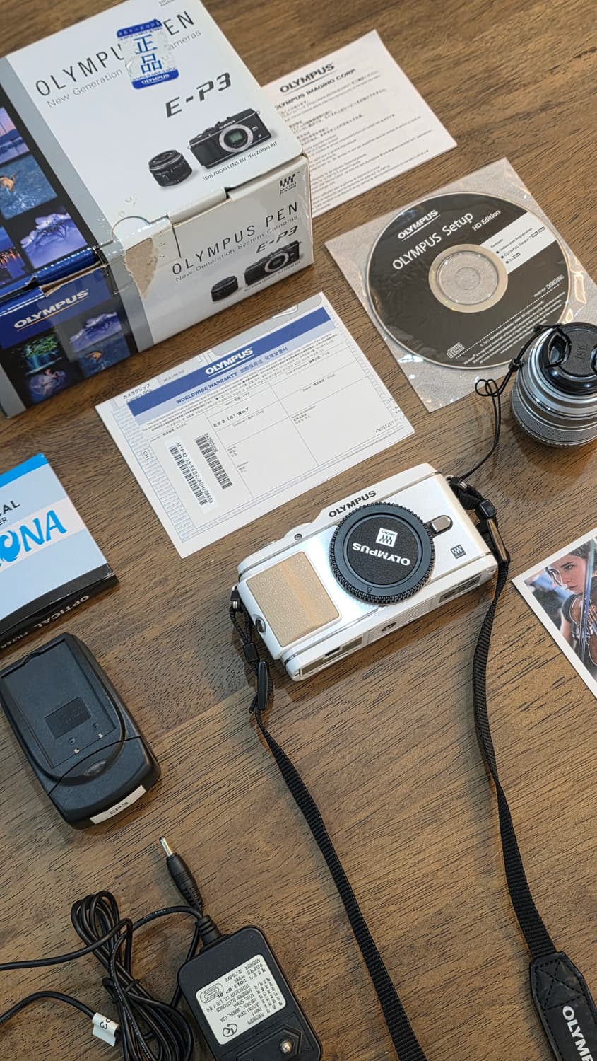 Olympus pen-e-p3 빈티지 디지털 카메라 작례 O 상품이미지1