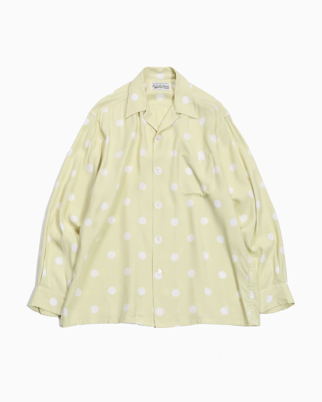 와코마리아 레이온 도트패턴 오픈카라셔 상품이미지1