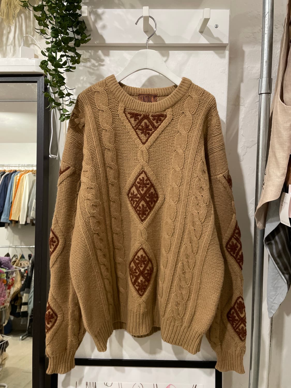 Fine natural soft flower knit 상품이미지8