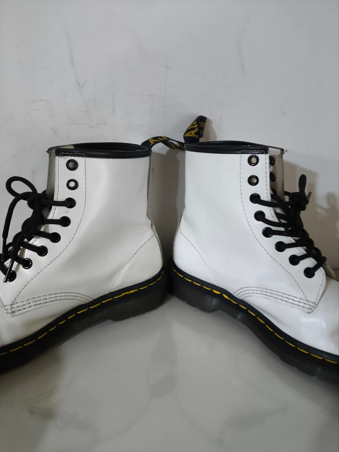 uk6 250mm 닥터마틴 11822 8홀 화이트 워커 상품이미지3