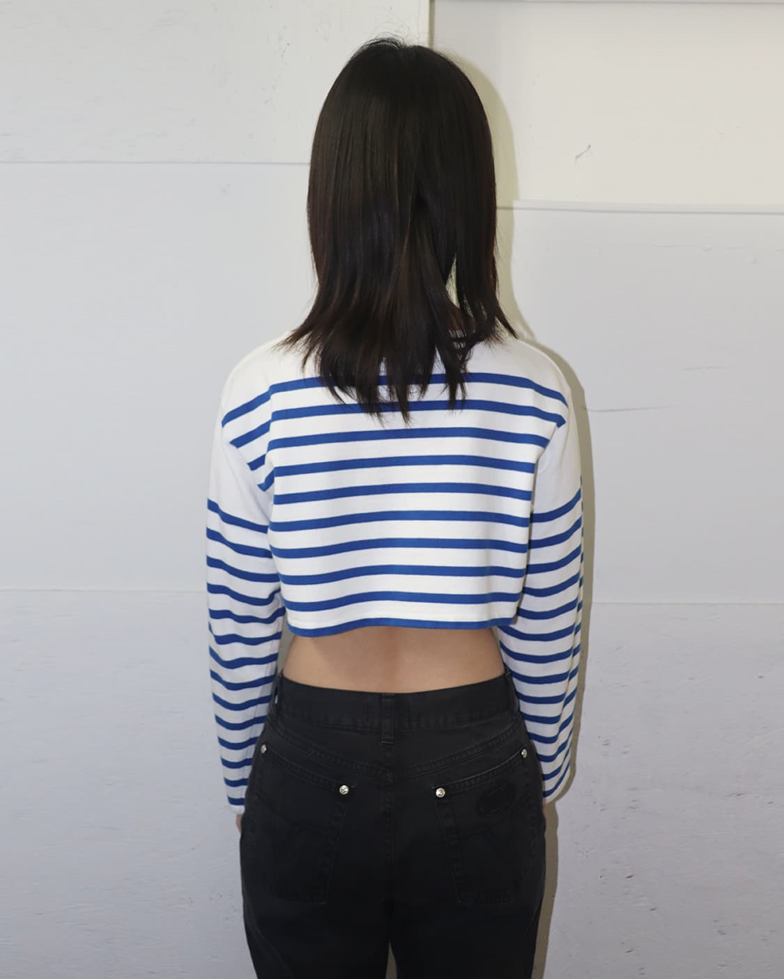 장 폴 고티에 크롭 스트라이프 티셔츠 상품이미지2