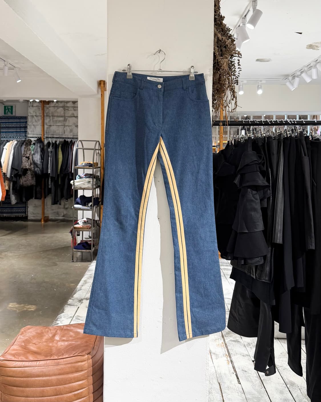 크리스찬 디올 부티크 블루 2002 존 갈리아노 부츠컷 데님 팬츠 상품이미지1