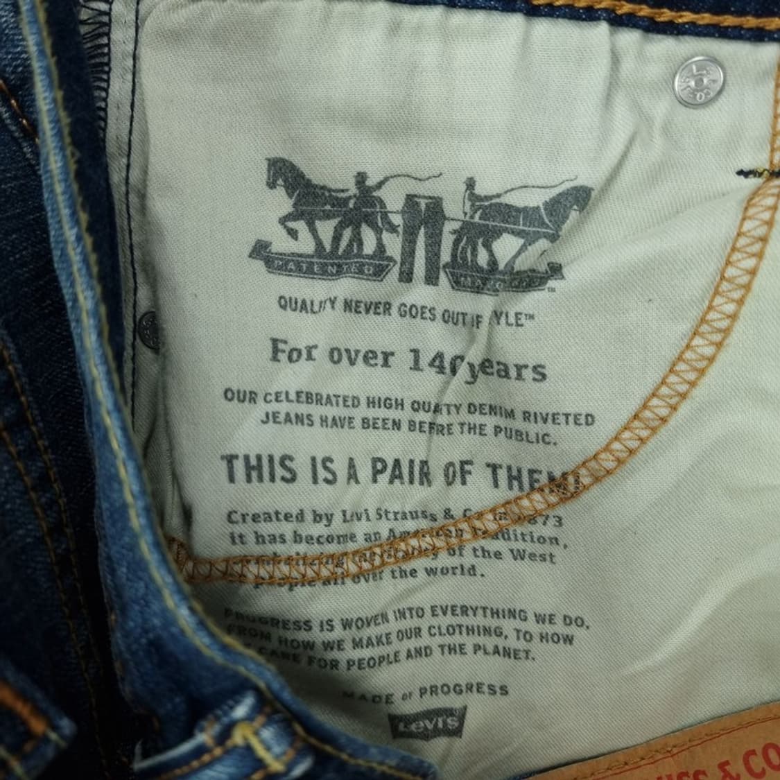 [리바이스] 510 빈티지 워시드 슬림핏 데님 팬츠 청바지 M19433 상품이미지8