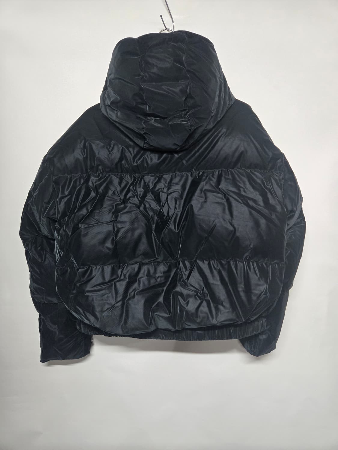 카파 여성 글로시 크롭 푸퍼 패딩 블랙 L 상품이미지3