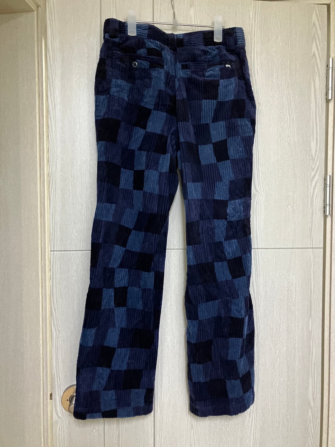 스투시 코듀로이 체커보드 팬츠 네이비 상품이미지2