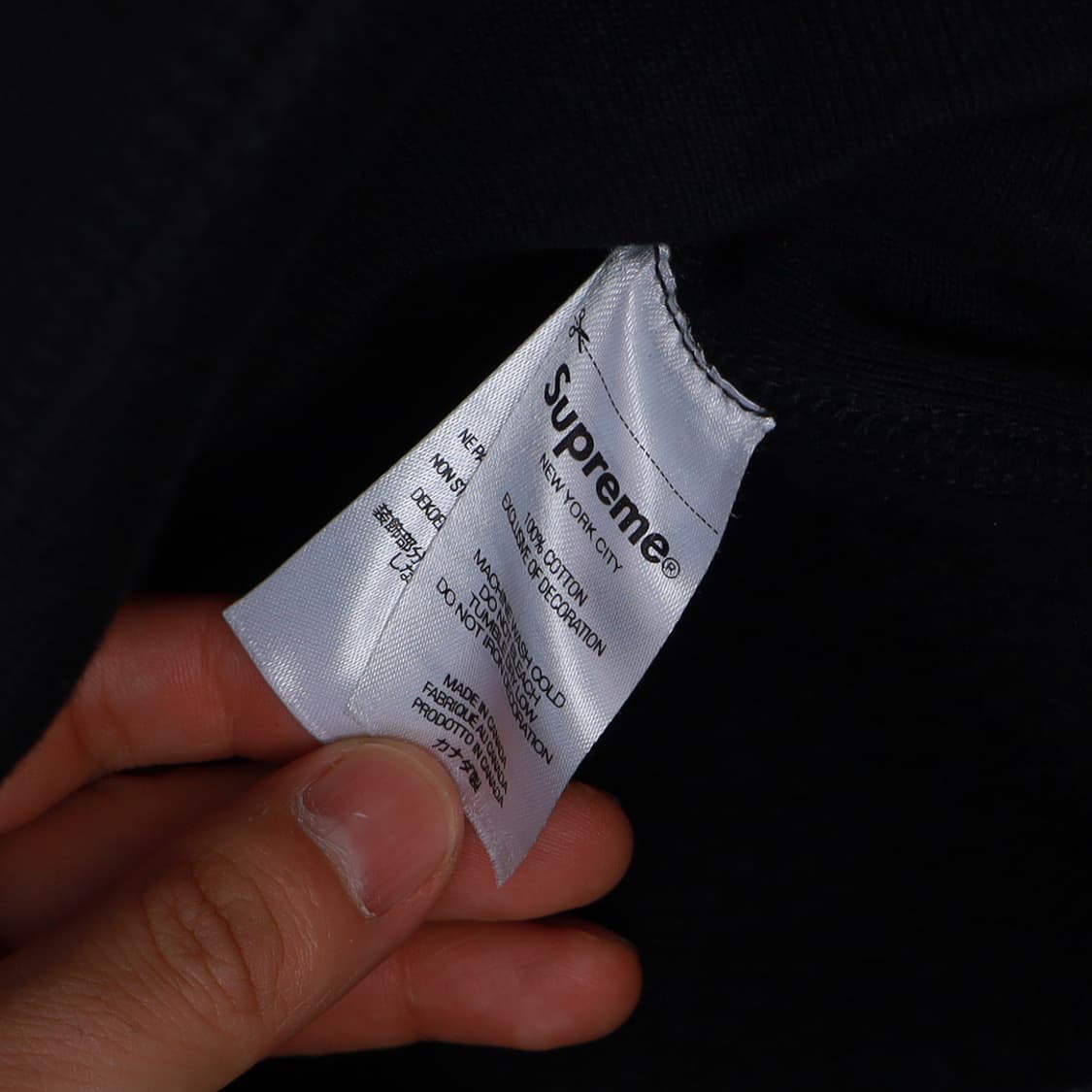 Supreme 슈프림 21FW 박스로고 후드티셔츠 블랙 상품이미지4