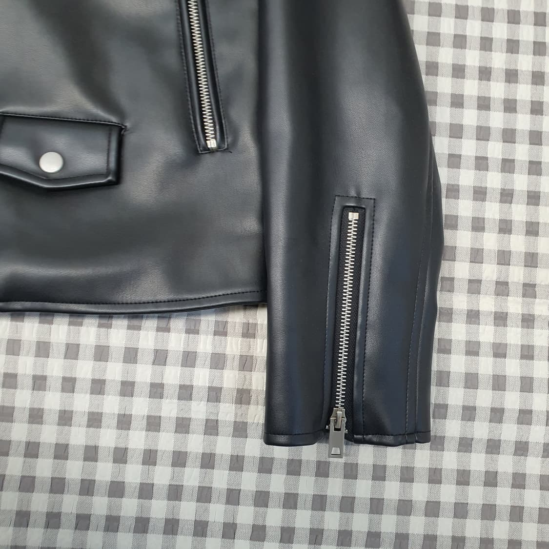 라퍼지스토어 누빔 가죽자켓 남자95 상품이미지4