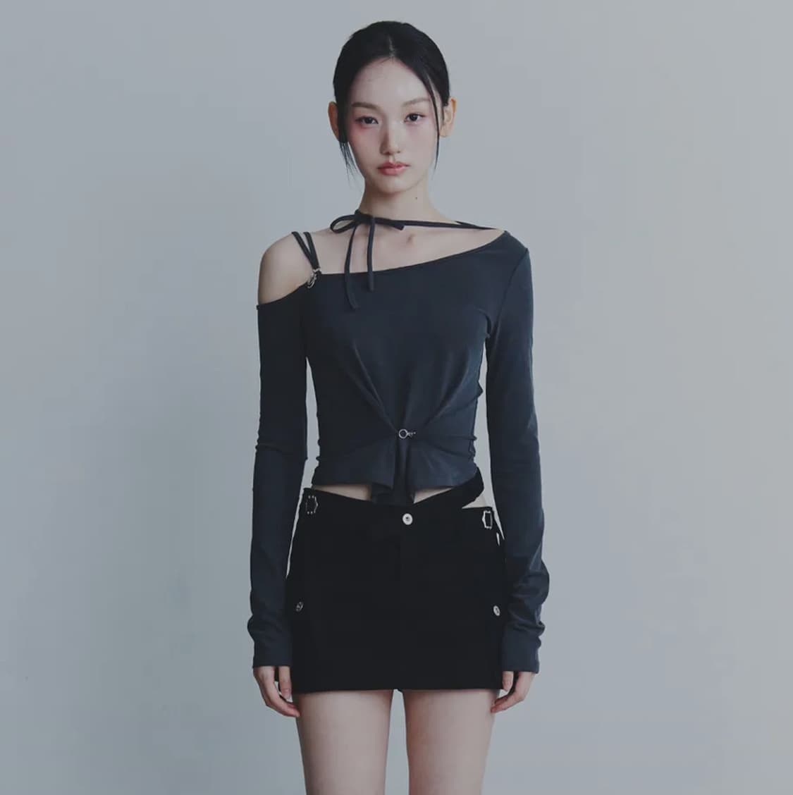 페인오어플레져 닉스 미니 스커트 블랙 페오플 Nix mini skirt 상품이미지2