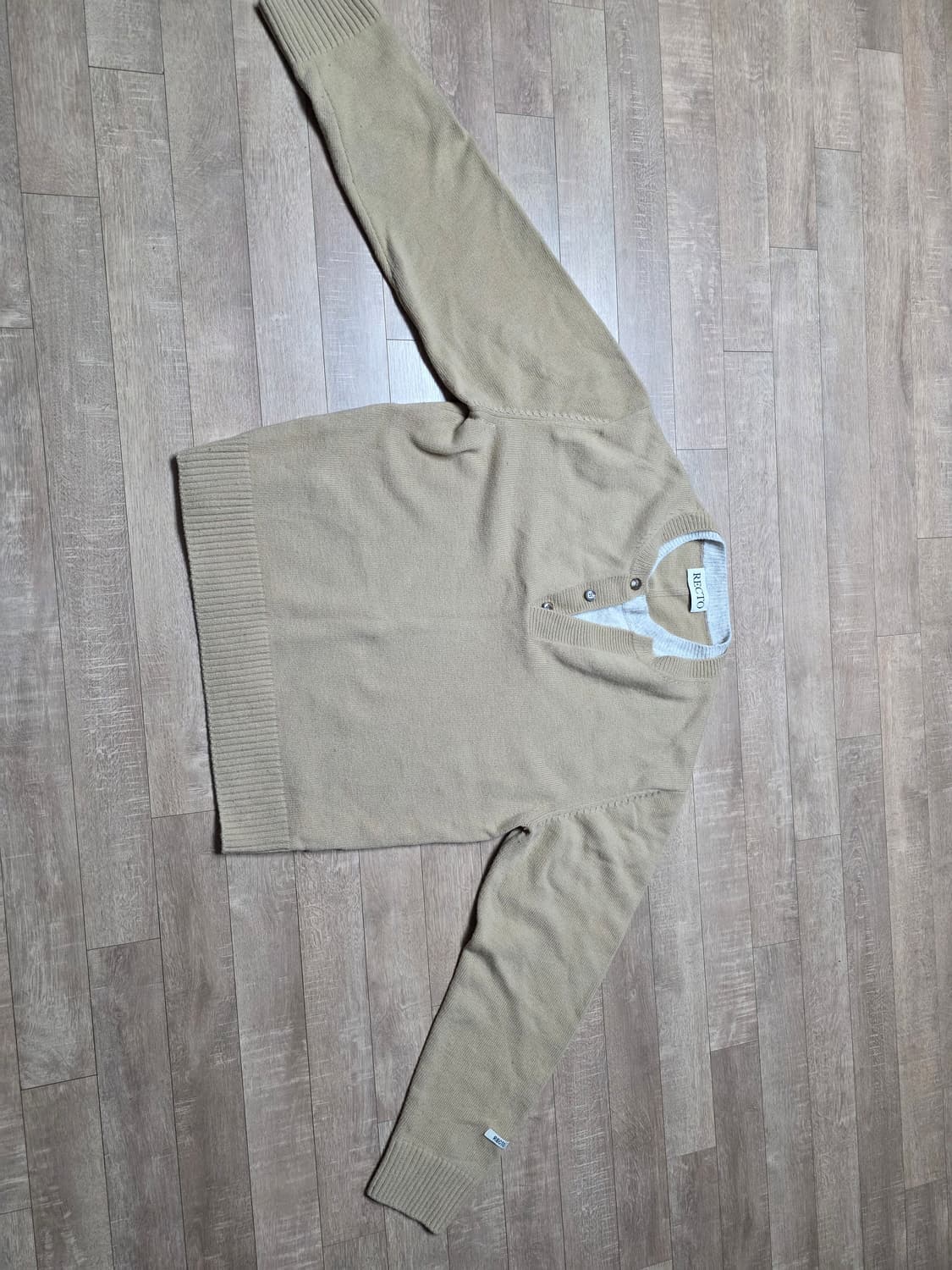 렉토 레이어드 니트 베이지 L 상품이미지2