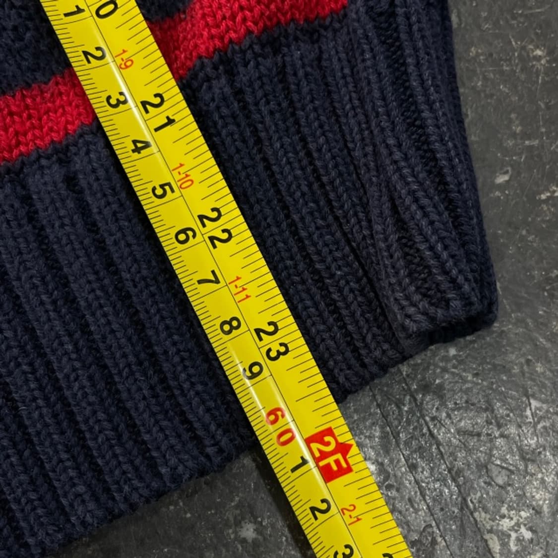 95 폴로 랄프로렌 스트라이프 풀오버 반집업 니트 상품이미지6