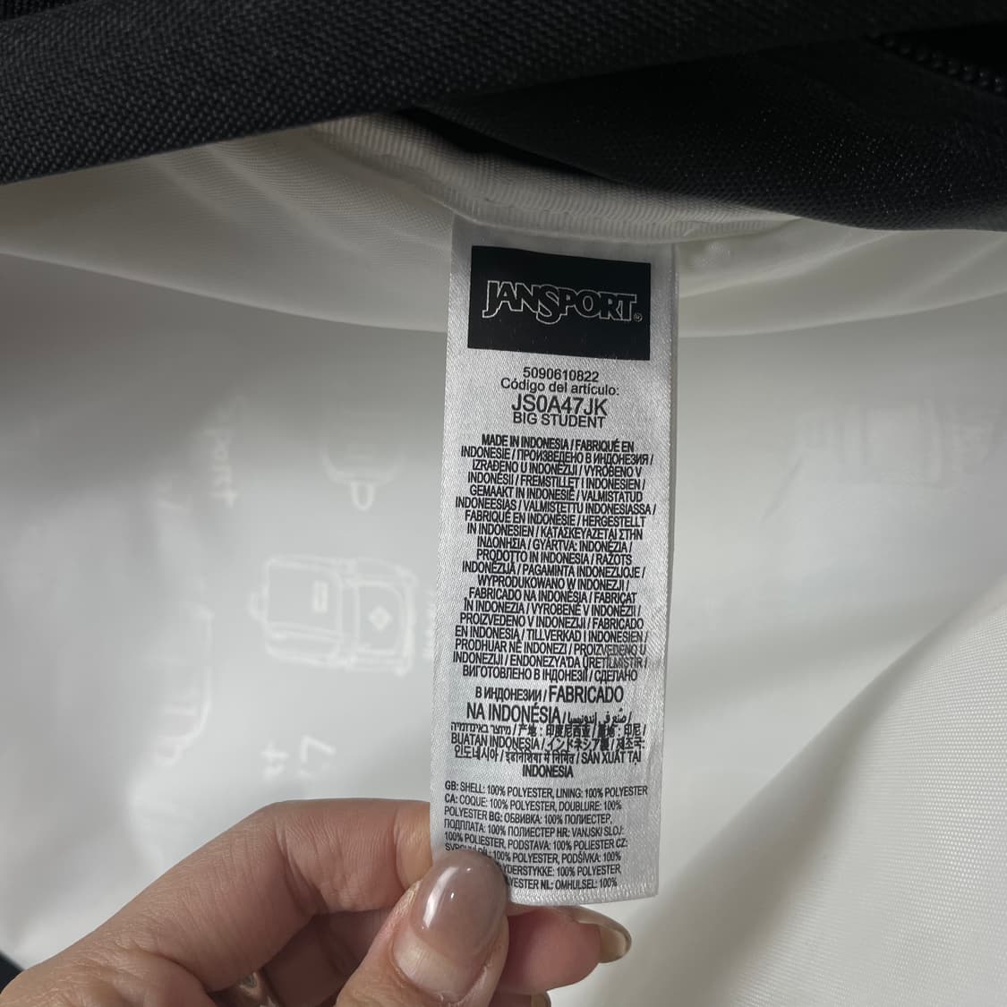 잔스포츠 JANSPORT 블랙 백팩 상품이미지7