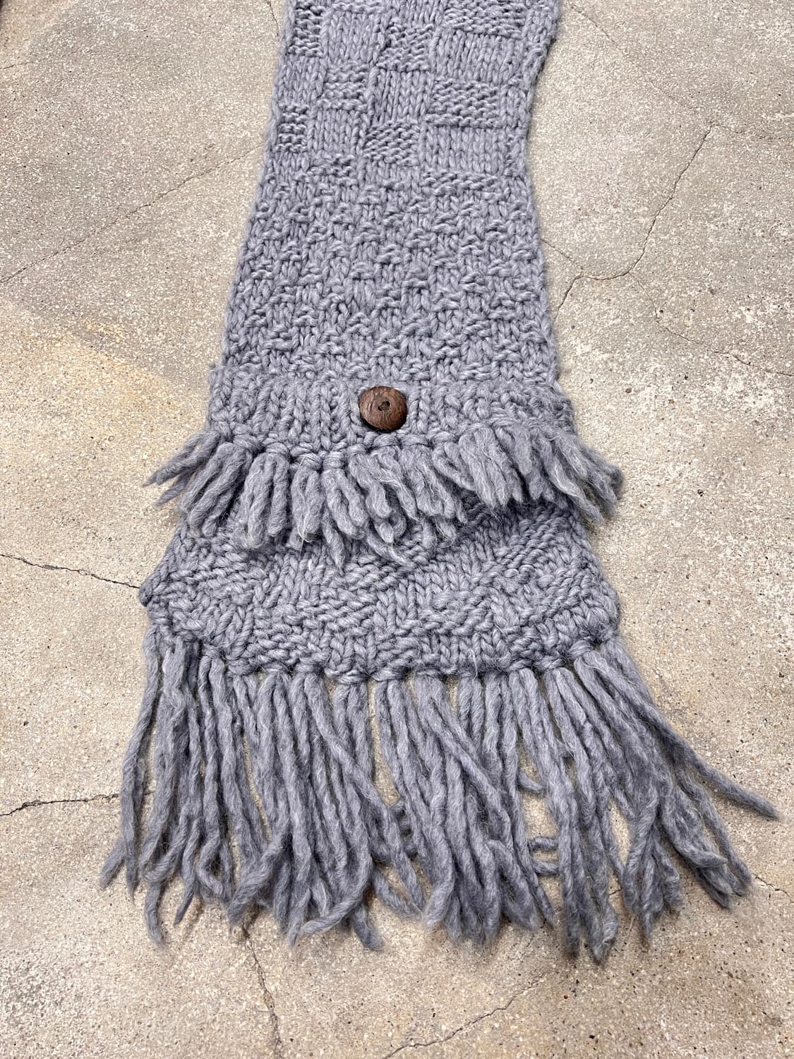 INTI 핸드메이드 울 니트 후디 스톨 상품이미지2