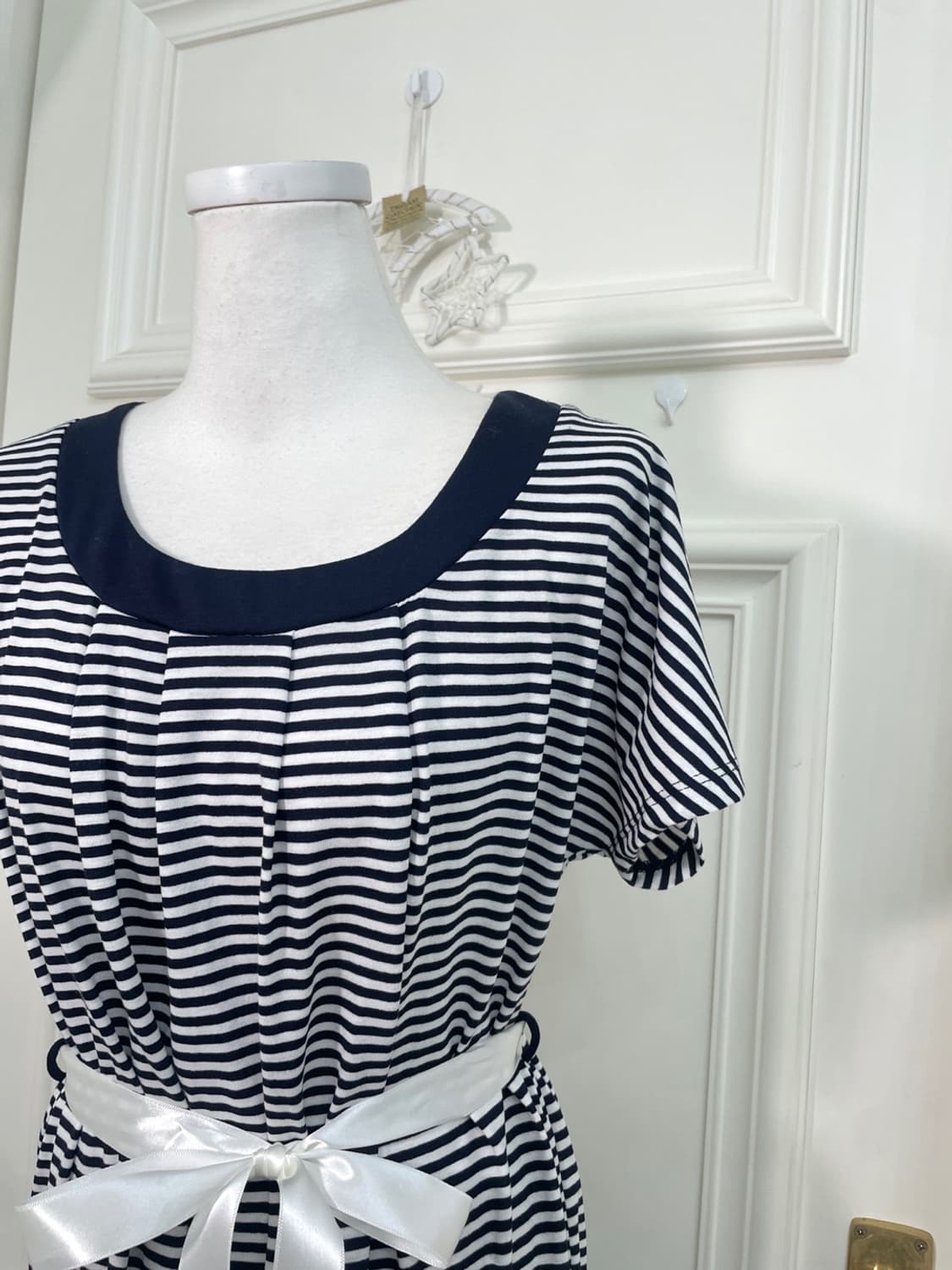 navy white stripe cotton midi opc 상품이미지7