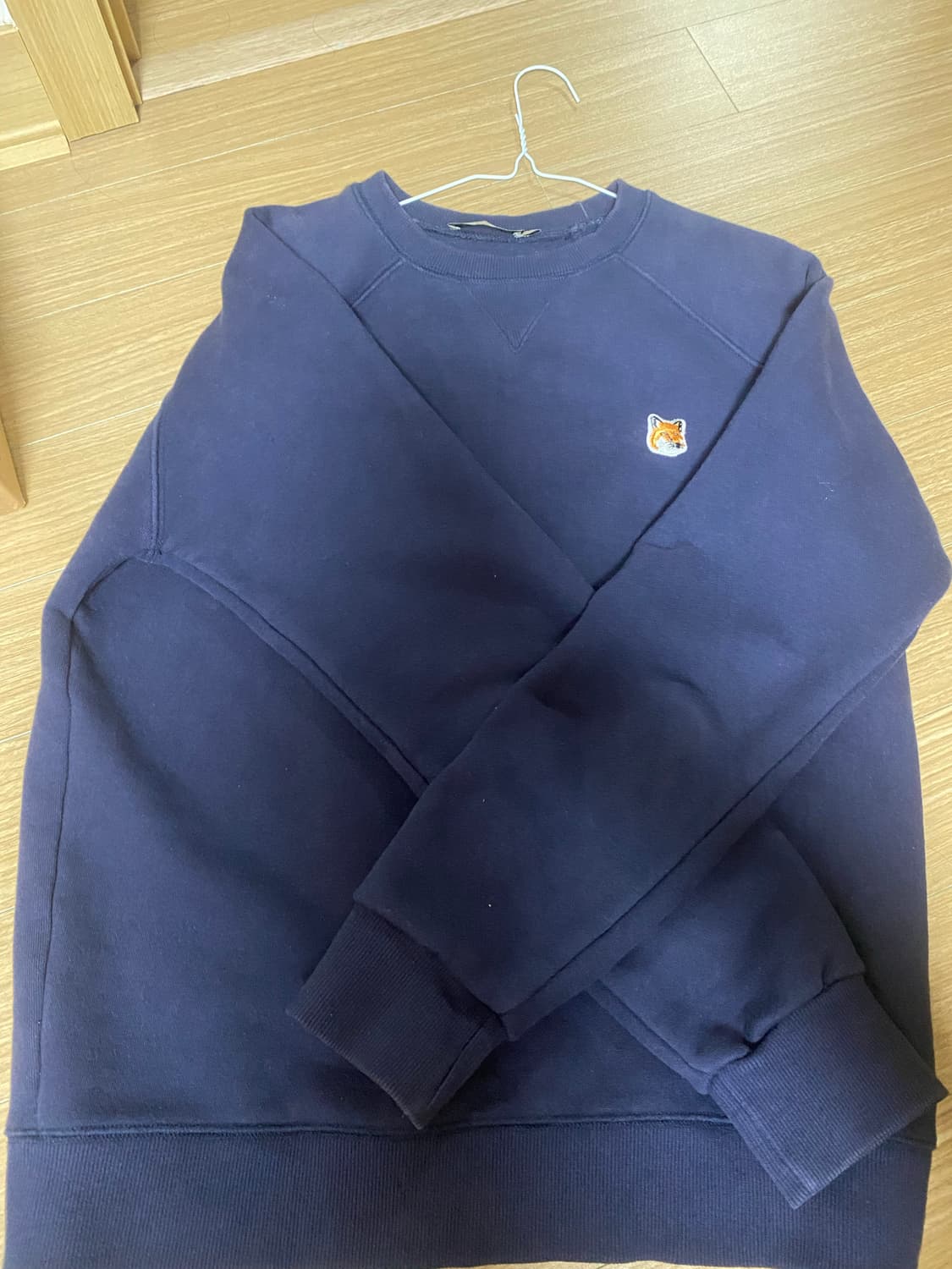 (정품)메종키츠네 폭스 헤드 네이비 맨투맨 M 상품이미지1