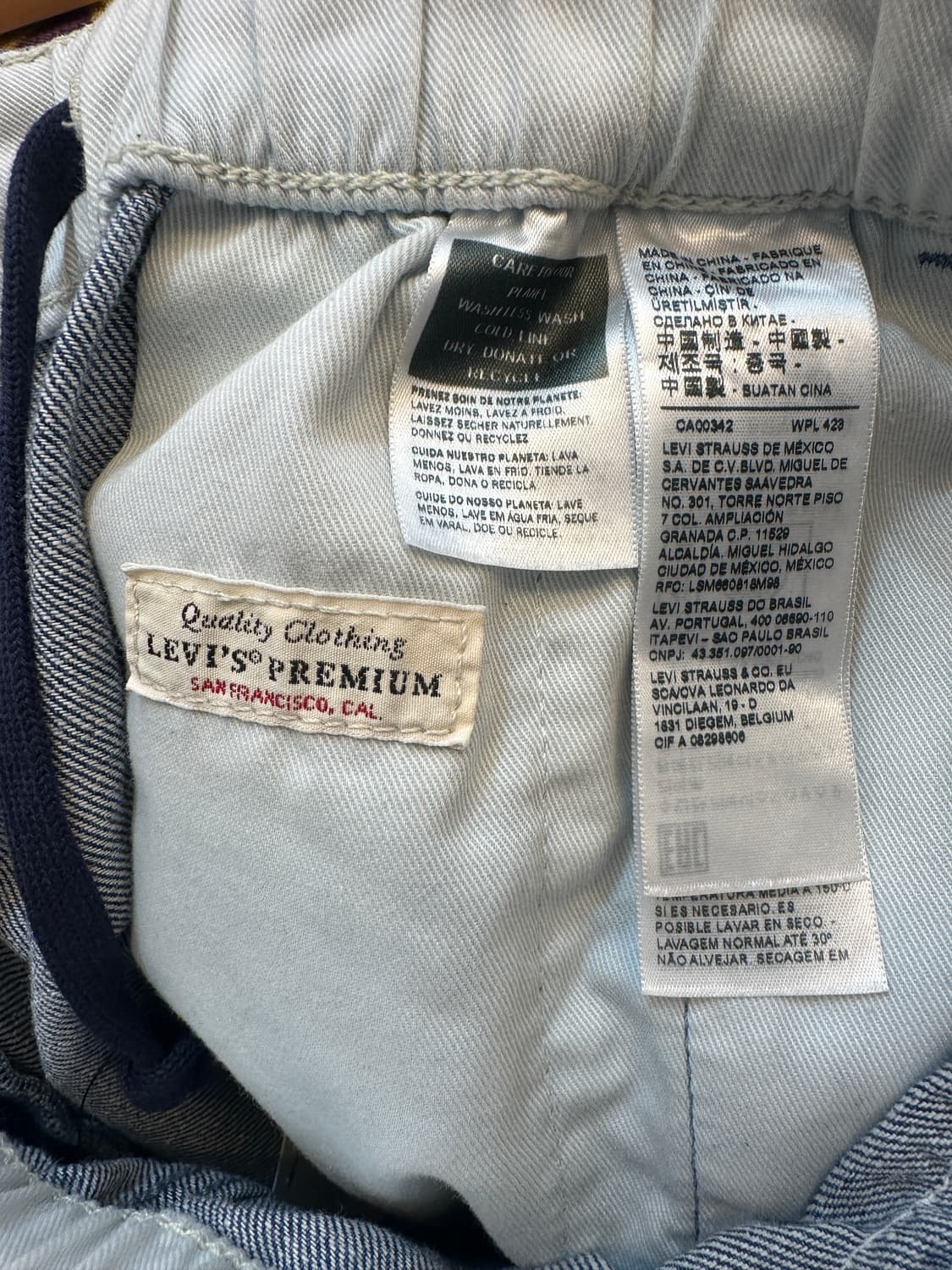 L) 리바이스 스테이 루즈 중청 밴딩 데님 청바지 상품이미지5