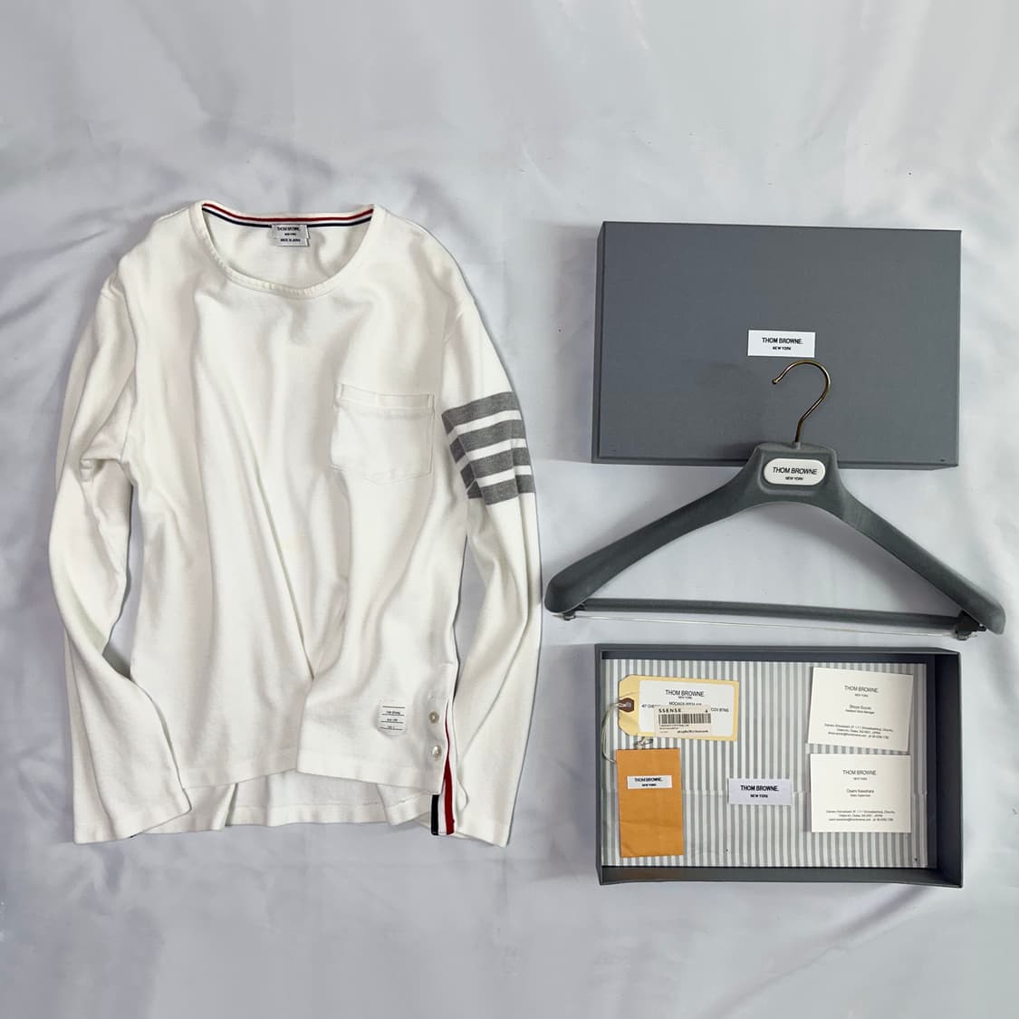 톰브라운 사선 코튼 롱슬리브 상품이미지2