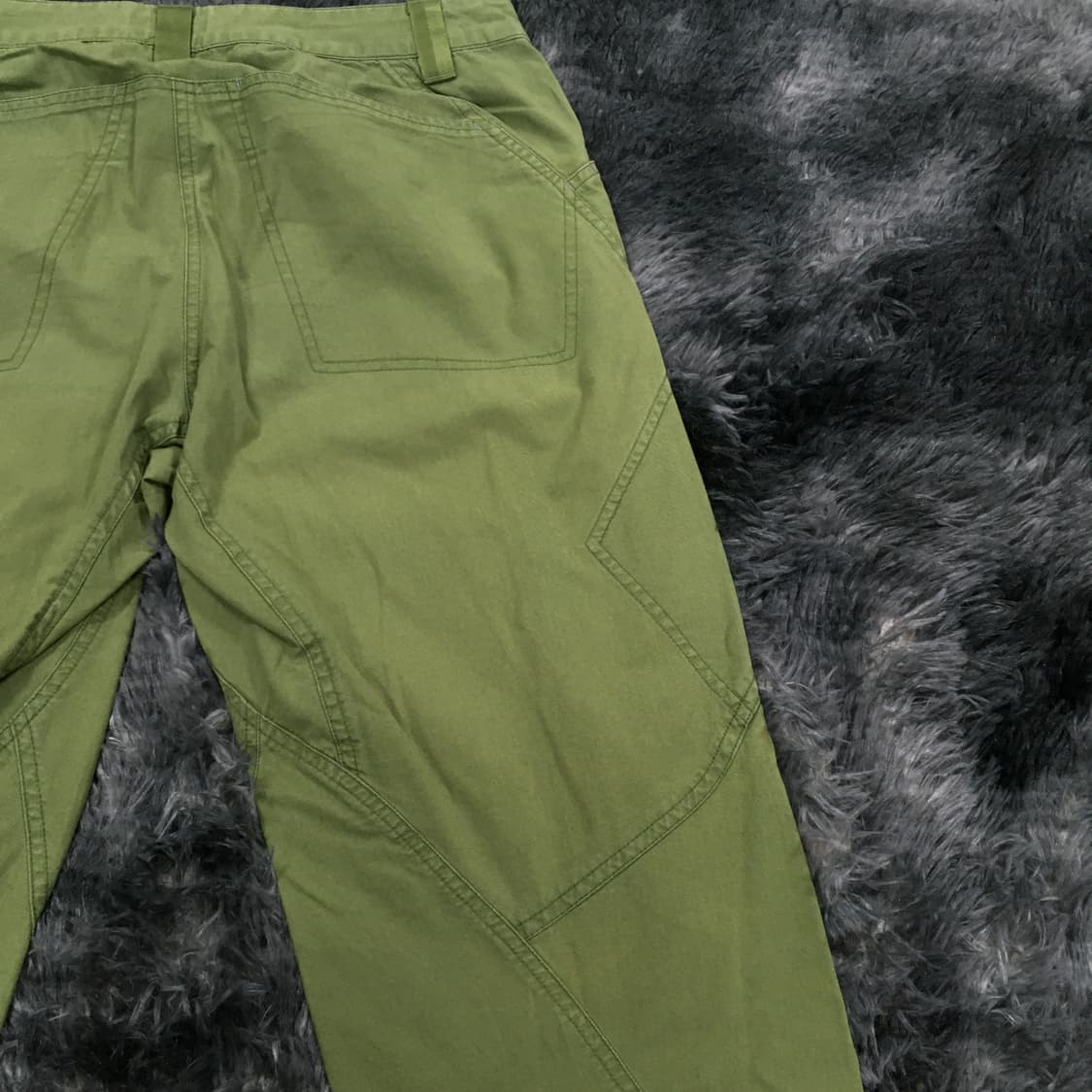 투티/0144 파타고니아 카키 팬츠 워크 실버 자수 로고 상품이미지6