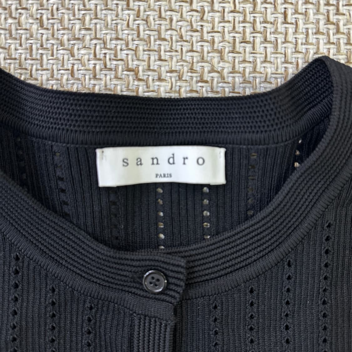 실측확인 산드로 펀칭 가디건 0326D 상품이미지2