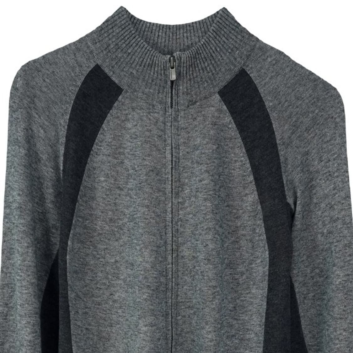 [블랙바렛 닐바렛] 슬림핏 니트 집업 가디건 그레이 P01498 상품이미지4