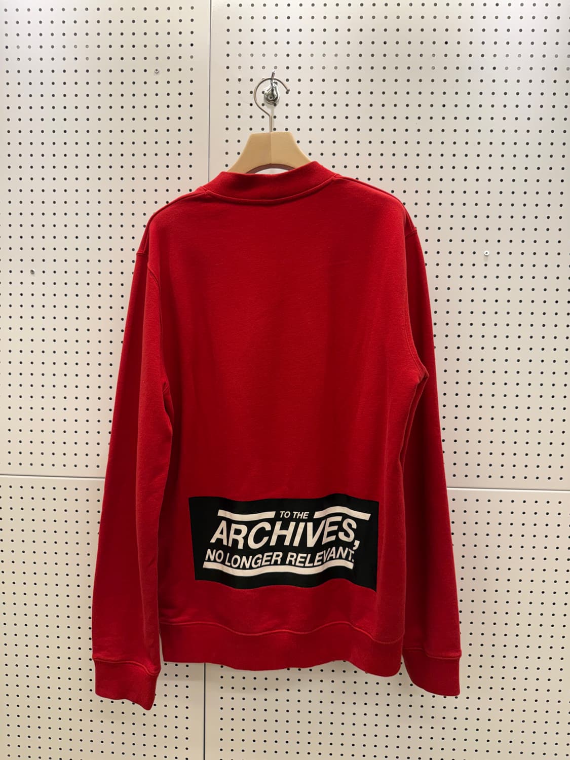 라프시몬스 레드 크루넥 스웻셔츠 U1692 상품이미지3