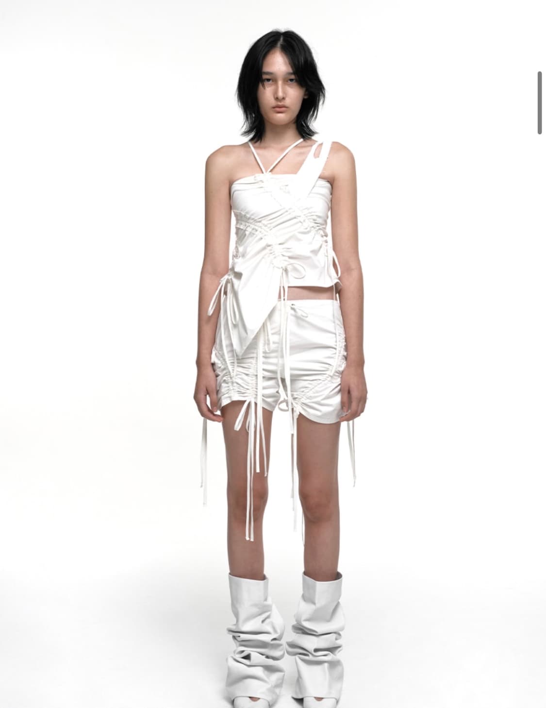 나체 nache STRAP SHIRRING SHORTS 상품이미지4