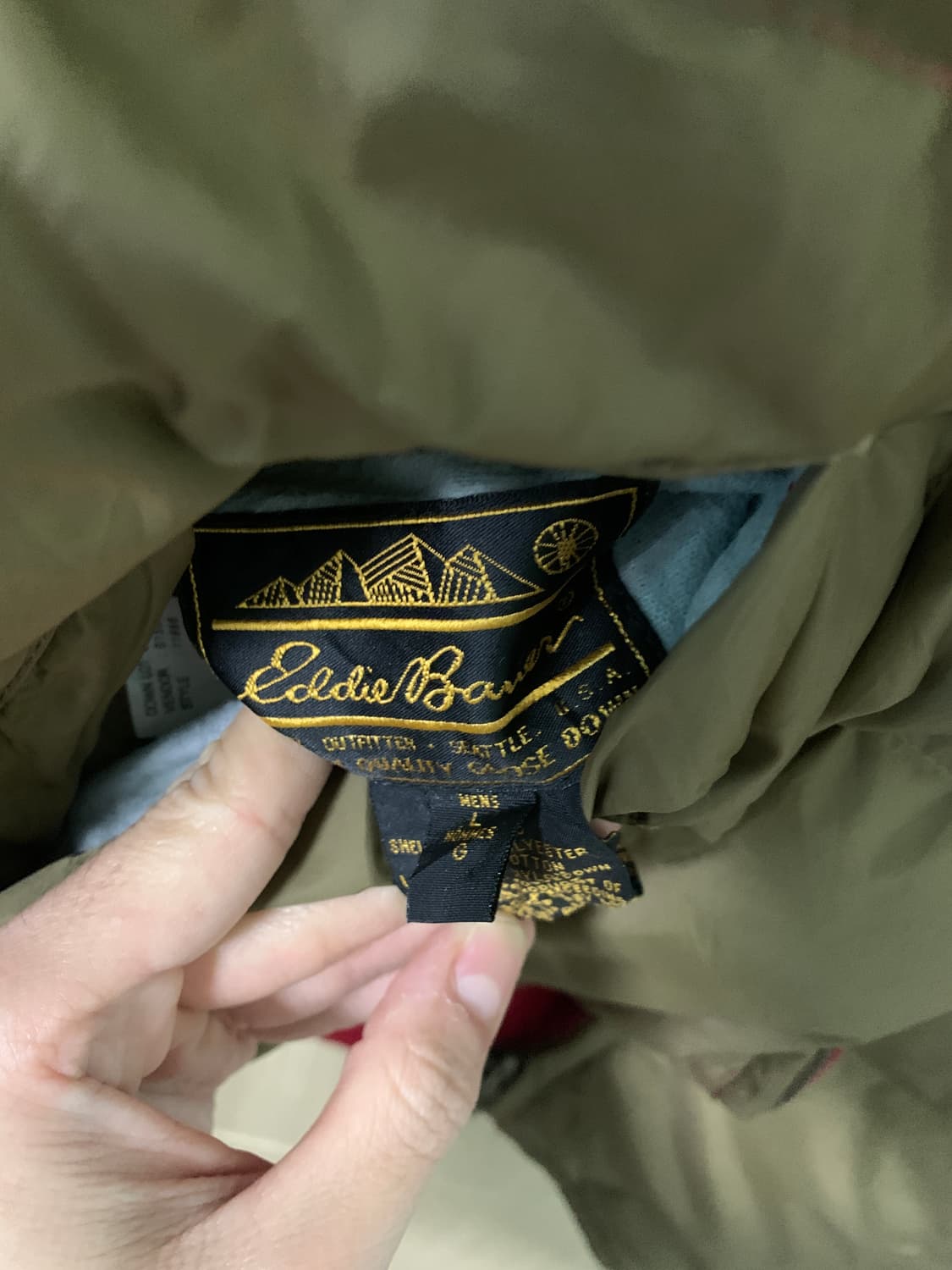 에디바우어 빈티지 리버시블 양면 구스다운 베스트 패딩 조끼 L 상품이미지2