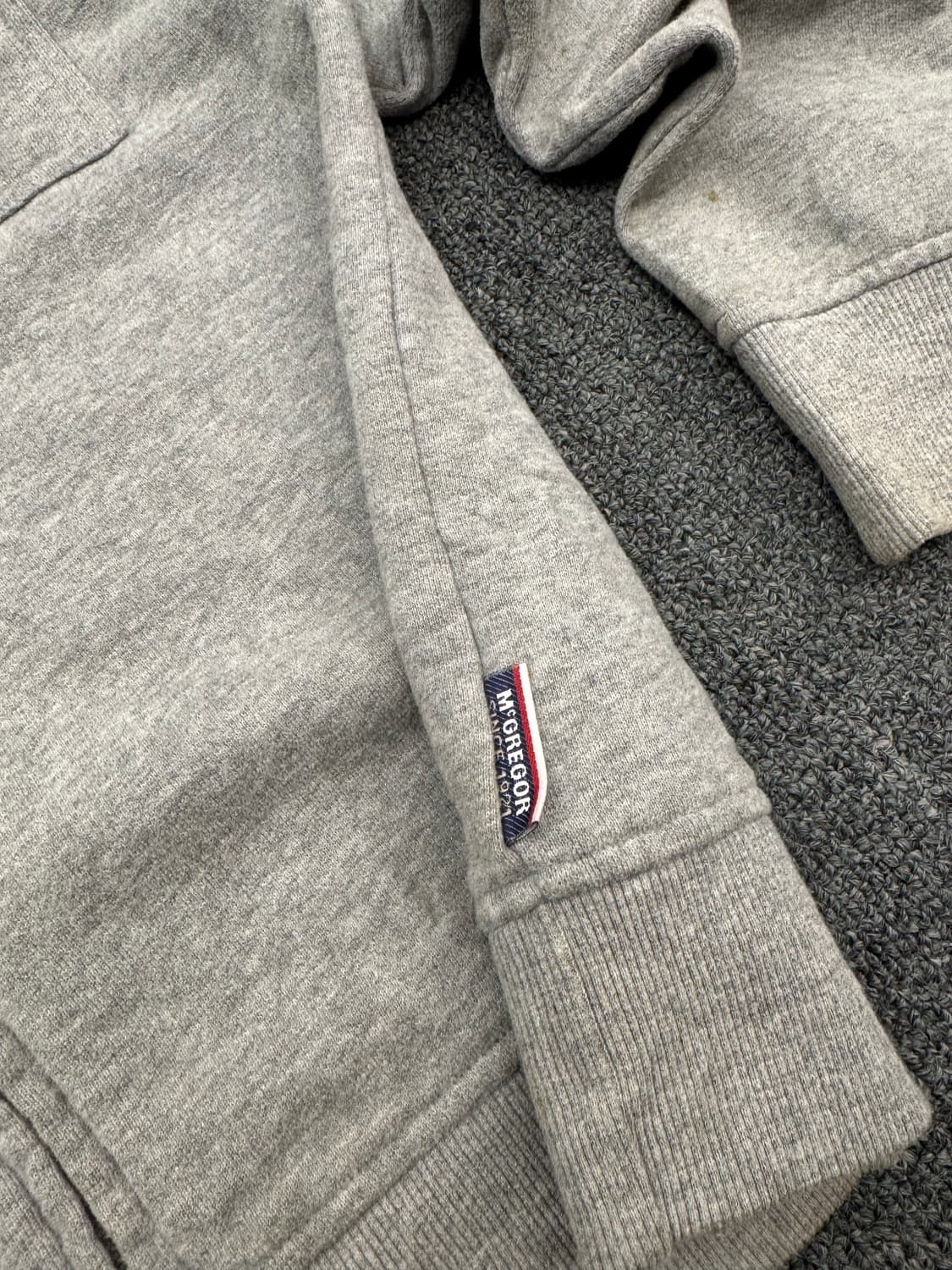 M)맥그리거 빈티지 투포켓 투웨이 그레이 코튼 집업 상품이미지4