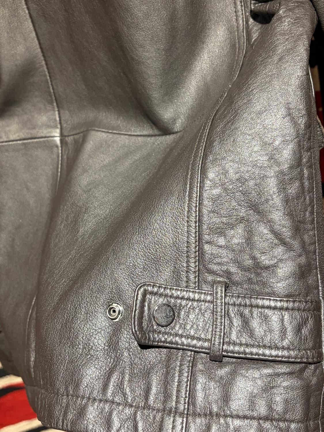 Vintage 4pocket biker jacket/ 양가죽 라이더자켓 상품이미지7