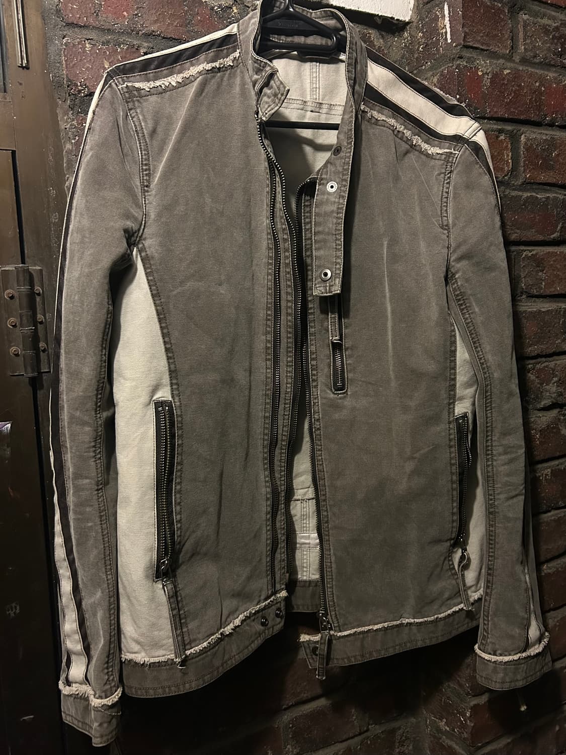 *rare* 2000s 니콜클럽 크로스 큐빅 락시크 데님 자켓  상품이미지5